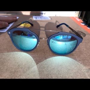 Prive Blue Mirrored Polarized Sunglasses: the Producer, the Benz, the Sweetheart